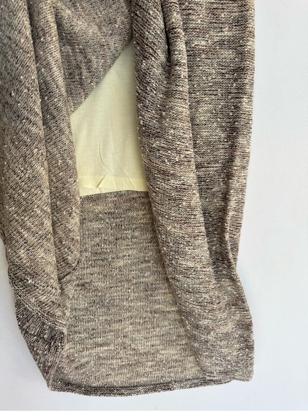 Moth Taupe-Brown Knit Midi Skirt - Picture 5 of 11